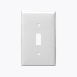1-Gang Mid-Size Wall Plate, Toggle, Ivory