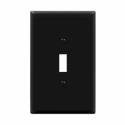 1-Gang Over-Size Wall Plate, Toggle, Black