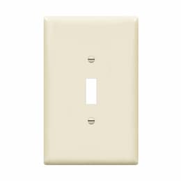 1-Gang Over-Size Wall Plate, Toggle, Light Almond