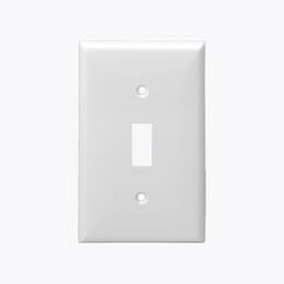 Enerlites White Colored 1-Gang Toggle Switch Plastic Wall Plates