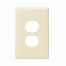 Light Almond 1-Gang Duplex Receptacle Plastic Wall Plates