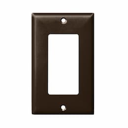 Black 1-Gang Over-Size Decorator/GFCI Plastic Wall plates