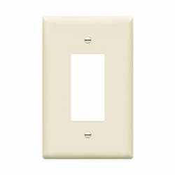 1-Gang Over-Size Wall Plate, Decora/GFCI, Light Almond