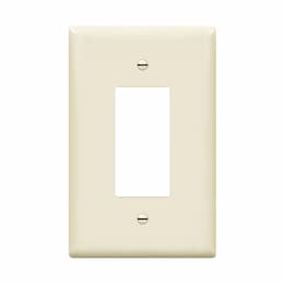 1-Gang Over-Size Wall Plate, Decora/GFCI, Light Almond