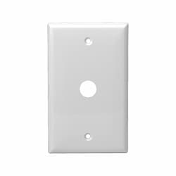 Brown Colored 1-Gang Phone/Cable 0.625" Outlet Wall Plate