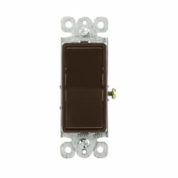 Enerlites Brown Residential Grade AC Quiet Decorator Three-Way Paddle Switch 