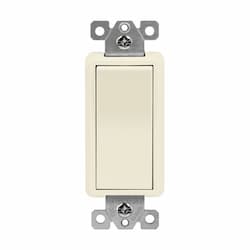 15A Residential Grade Decora Switch, 4-Way, 120V-277V, Light Almond