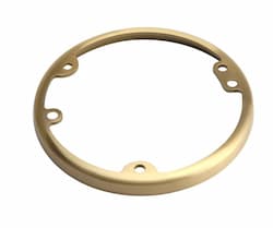 Enerlites Brass 4.25" Dia Round Metal Flange Receptacle Plate