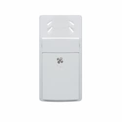 Wall Switch Cover for Humidity Sensor, White