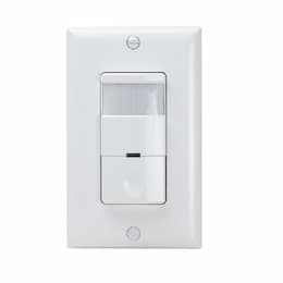 Single Pole PIR Occupancy Sensor w/ Built-in Night Light, White