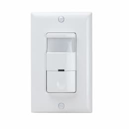White Commercial Grade In-Wall Occupancy/Vacancy Sensor