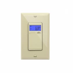Ivory 7-Day Digital In-Wall Programmable Timer Switch