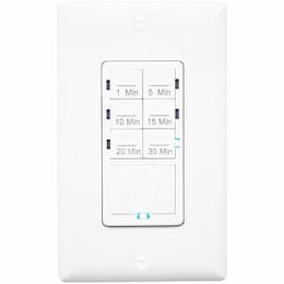 Enerlites Ivory Single Pole Neutral Wire 7-Button Preset Time Switch