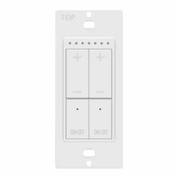Low Voltage Dimmer Switch w/ LED, Dual Load, 24V, White