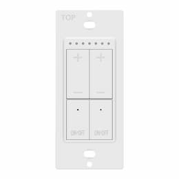 Low Voltage Dimmer Switch w/ LED, Dual Load, 24V, White