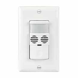 Enerlites White Single Pole Dual Technology Wall Switch Occupancy Sensor