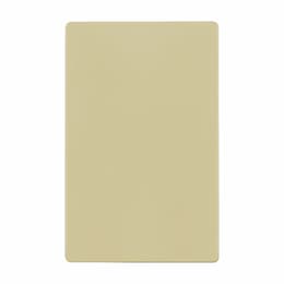 1-Gang Standard Wall Plate, Blank, Screwless, Ivory