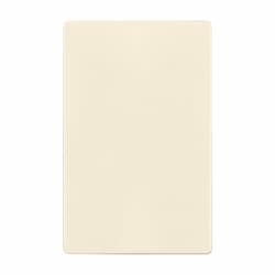 1-Gang Standard Wall Plate, Blank, Screwless, Light Almond