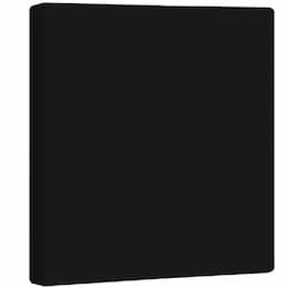 2-Gang Standard Wall Plate, Blank, Screwless, Black