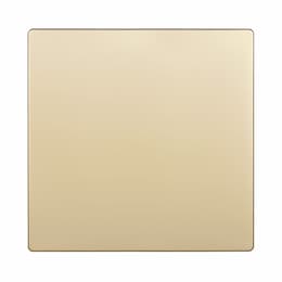 2-Gang Standard Wall Plate, Blank, Screwless, Gold
