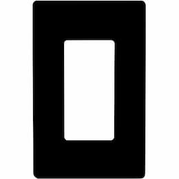 Enerlites Black 1-Gang Standard Size Decorator Screw less Wall plates