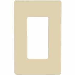 Ivory 1-Gang Standard Size Decorator Screw less Wall plates