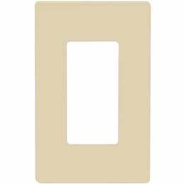 Enerlites Ivory 1-Gang Standard Size Decorator Screw less Wall plates