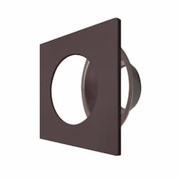 2-in Trim for DLJBX Series Downlights, Smooth, Square, Bronze