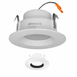 4-in 10W ADL Downlight, Baffle, E26, 665 lm, 120V, 4000K, Black/White