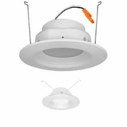 5/6-in 15W ADL Downlight, Baffle, E26, 1100 lm, 120V, 3000K, White