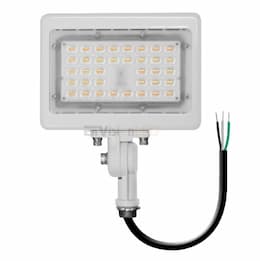 15W LED Area Flood Light w/ Knuckle, 2100 lm, 120V-277V, 3000K, White