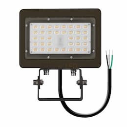 15W LED Area Flood Light w/ Trunnion, 2100 lm, 120V-277V, 5000K, BRZ