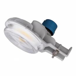 60W LED Barn Light w/ Photocell, 120V-277V, CCT Selectable, Silver