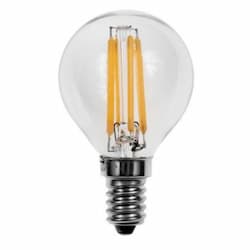 EnVision 4W LED G16.5 Filament Bulb, E12, 400 lm, 120V, 2700K