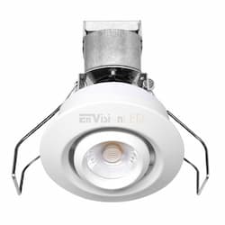 EnVision 1-in 6W LED Mini Downlight, Gimbal, Round, 550 lm, 12V, 3000K, White