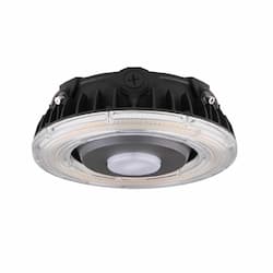 55W Wattage & CCT Selectable Canopy Light, Round, 120V-277V, Bronze