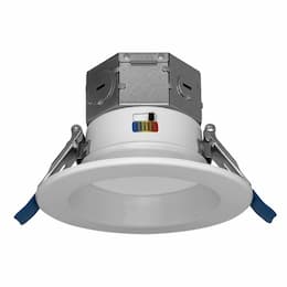 6-in 15W RDL-Line Retrofit Downlight, 120V, Selectable CCT, White