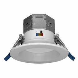 4-in 11W RDL-Line Retrofit Downlight, 120V, Selectable CCT, White