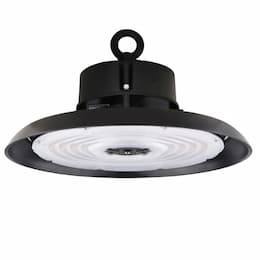 100W LED UFO High Bay w/ 6-ft Whip, 13800 lm, 120V-277V, 4000K, Black