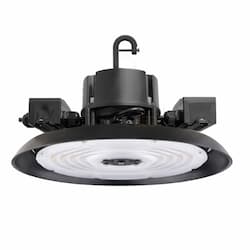 180/210/240W LED UFO High Bay w/Whip, 120V-277V, Selectable CCT, Black