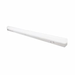 2-ft 20W LED Utility Light, 120V-277V, Selectable CCT, White