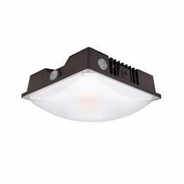 25-60W Slim-Line Square Canopy Fixtures, 120-277V, Selectable CCT, BR