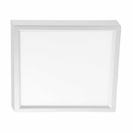 12-in 22W LED Slimline Disk Light, Square, 120V, 5-CCT Select