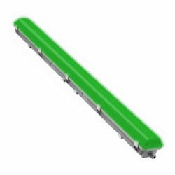 80W Linear Vapor Tight Horticultural Light, 120-277V, Green CCT, Grey