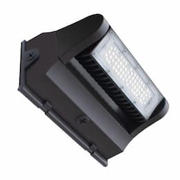 40W LED Wall Pack, Rotating, 4890 lm, 120V-277V, 4000K, Bronze