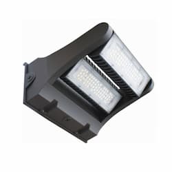 80W LED Wall Pack, Rotating, 10875 lm, 120V-277V, 5000K, Bronze