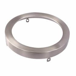 5-in Snap On Trim for SLDSKR Slimline Disks, Round, Brushed Nickel