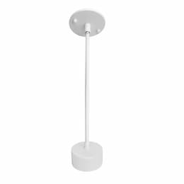 2' / 4' /  6' Pendant Stem Mount, Adjustable Length, White