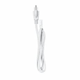 5-ft Undercabinet Bar Light Power Cable, White