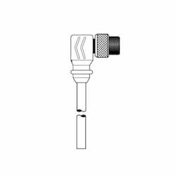 Ericson 13.1-ft MicroSync Single Key, M9, Single End, 5-Pole, 22 AWG